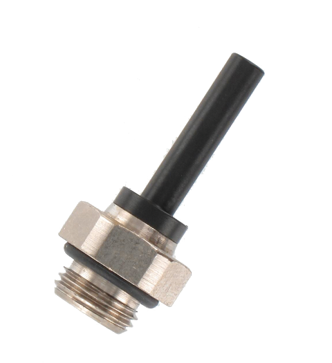 Snap-in spindles BSP cylindrical male thread in technopolymer Pneumatic push-in fittings