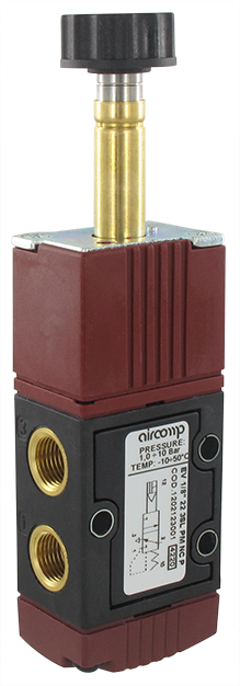 Solenoid pneumatic operated valve 3/2 NO (G1/8'')