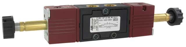 Solenoid valve 1/8'' 5/3 return to closed centers in technopolymer Pneumatic valves