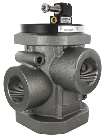 Solenoid valve / vacuum 2" 3/2 NO air servo MF - 3-way poppet valves - compressed air/vacuum  