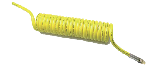 Yellow PU Spiral D.8X12 with 2 RAC.M16X1.5