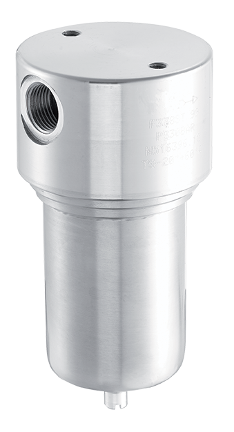 Stainless steel filter 316L 1/4\" 50µ compressed air P30 bar JT VITON + SM FRL - Filters Regulators Lubricators