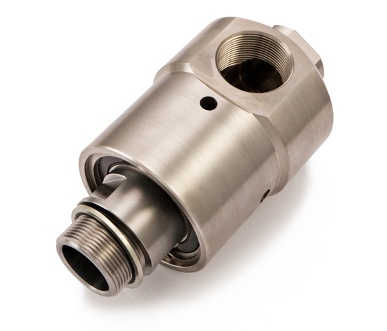 Stainless steel rotary joint M/F 1\"1/2 LH 50 bar D joint for water ROTOFLUX® products 