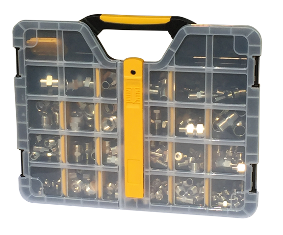 Standard fittings case (158 art.) Pneumatic components