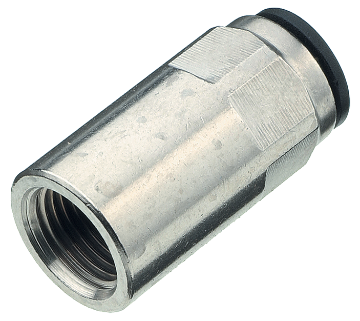 Straight female BSP push-in fittings nickel-plated brass body Pneumatic push-in fittings
