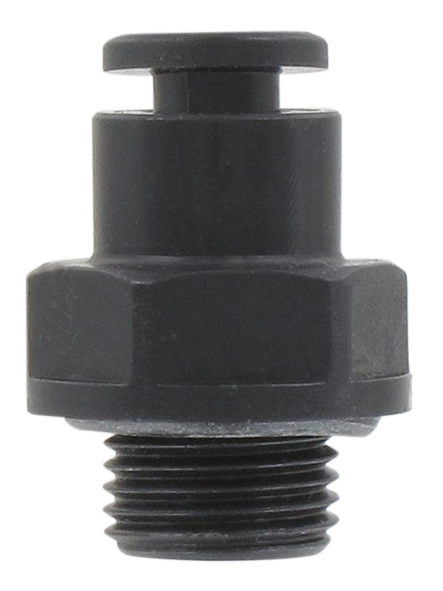 Straight male BSP push-in fitting in technopolymer T4-1/8