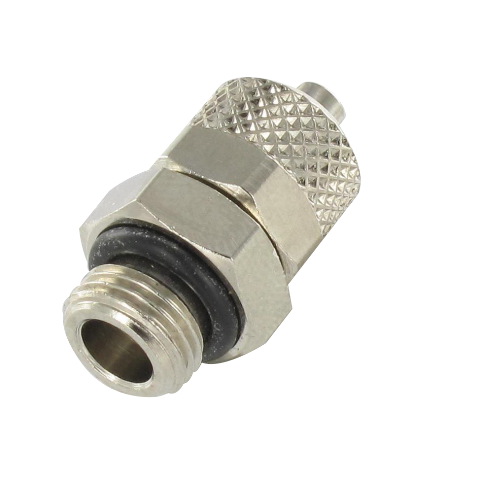 Straight male push-on fitting, BSP cylindrical thread 6/4-1/4
