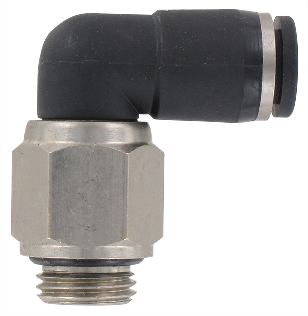 Swivel fitting, male angle BSP cylindrical 1/4\" T8 Fittings and couplings