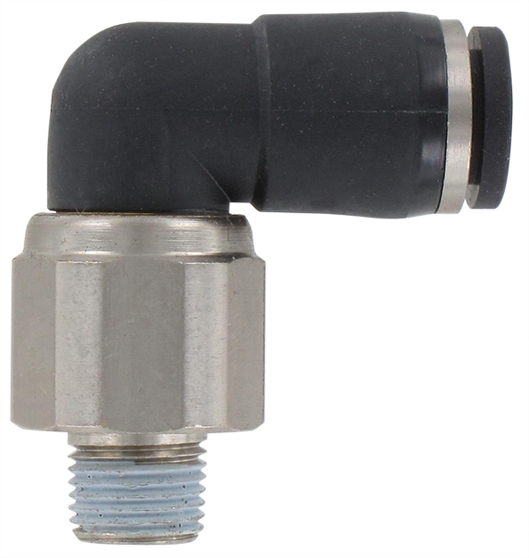 Swivel fitting, male angle BSP tapered 1/8\" T8 Push-in swivel fittings