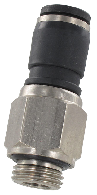 Swivel fittings, straight male BSP cylindrical Push-in swivel fittings