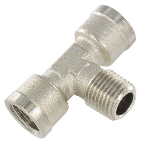 T female cylindrical nickel plated brass tapered male center tap 1\" Standard fittings in nickel plated brass