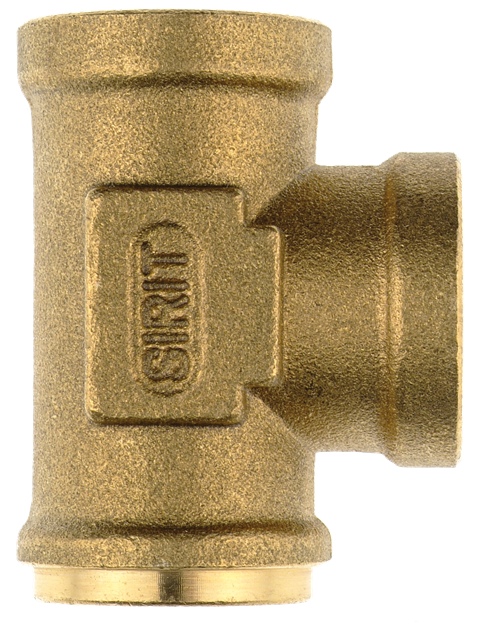 T female push-in fittings swivel in brass for brake systems