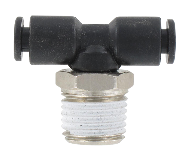 T push-in fitting BSP tapered male swivel in technopolymer T4-1/4 Pneumatic push-in fittings