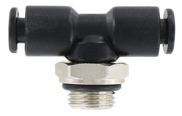 T push-in fitting male swivel BSP cylindrical in technopolymer T4-1/8 Pneumatic push-in fittings