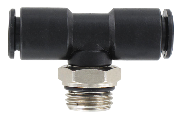 T push-in fitting male swivel BSP cylindrical in technopolymer T8-1/4 Pneumatic push-in fittings