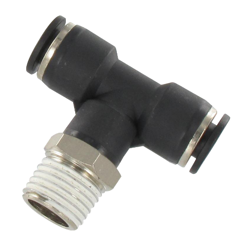 T push-in fittings male swivel BSP tapered in resin Pneumatic push-in fittings