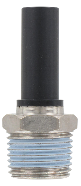 Technopolymer snap-in spindle male BSP tapered 1/2 T12 Pneumatic push-in fittings