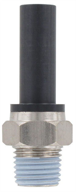 Technopolymer snap-in spindle male BSP tapered 1/4 T10 Pneumatic push-in fittings