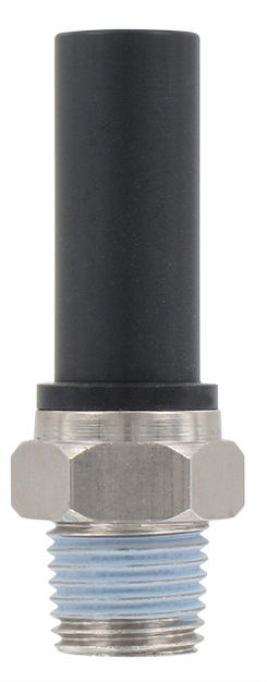 Technopolymer snap-in spindle male BSP tapered 1/4 T12 Pneumatic push-in fittings