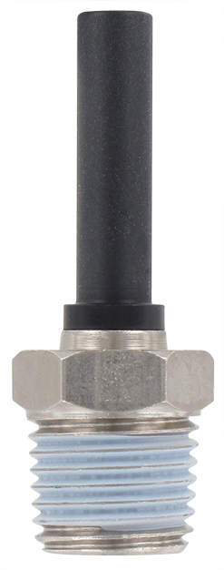 Technopolymer snap-in spindle male BSP tapered 1/4 T6 Pneumatic push-in fittings