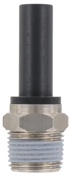 Technopolymer snap-in spindle male BSP tapered 3/8 T10 Pneumatic push-in fittings