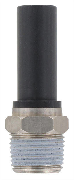 Technopolymer snap-in spindle male BSP tapered 3/8 T12 Pneumatic push-in fittings