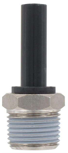 Technopolymer snap-in spindle male BSP tapered 3/8 T8 Pneumatic push-in fittings
