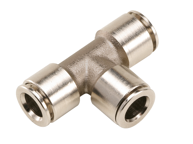 Triple equal stainless steel T push-in fitting T10