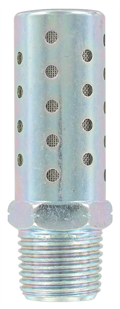 Zinc-plated steel silencer 1/2