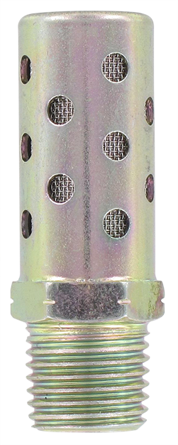 Zinc-plated steel silencer 1/4