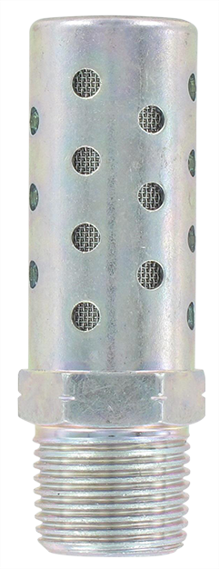 Zinc-plated steel silencer 3/8