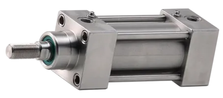 Pneumatic cylinder in stainless steel